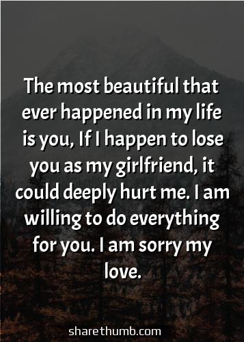 sorry monthsary message for girlfriend